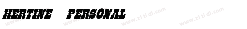 Hertine   Personal字体转换